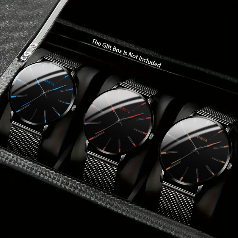 Topmerk mode minimalistisch ultradun horloge heren zakelijk roestvrijstalen band stalen gaas quartz horloge relogio masculino