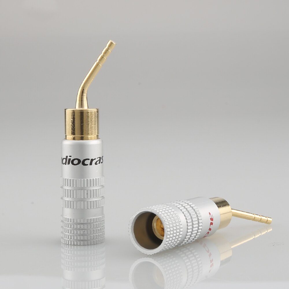 8 sztuk Nakamichi 2mm Szpilka głośnik wtyk bananowy adapter drutu pozłacane nowy