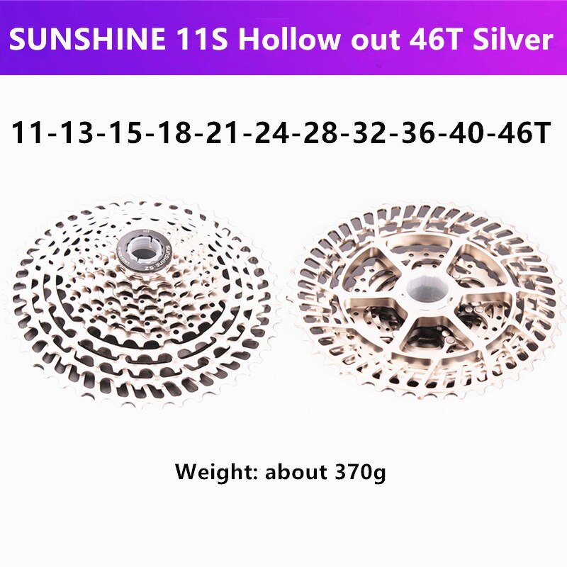 solskinn-sz mtb / landeveissykkel svinghjul 11/22/33 hastighet 11-25t/28t/32t/36t/40t/42t/46t/50t/52t kassett svinghjul og kmc  x11
