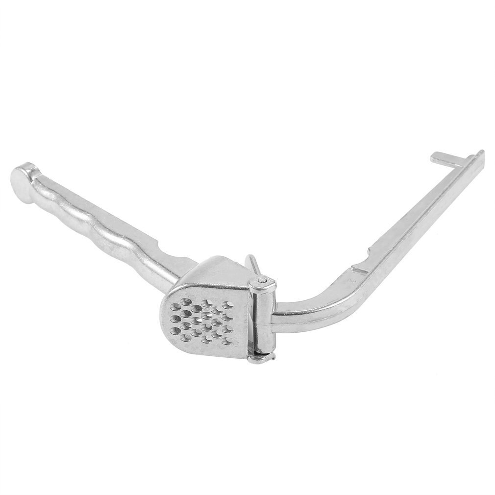 Aluminum Garlic Press Presser Kitchen Tool Cooking Gadgets Ergonomic Handle for Better Leverage and Easy Squeezing