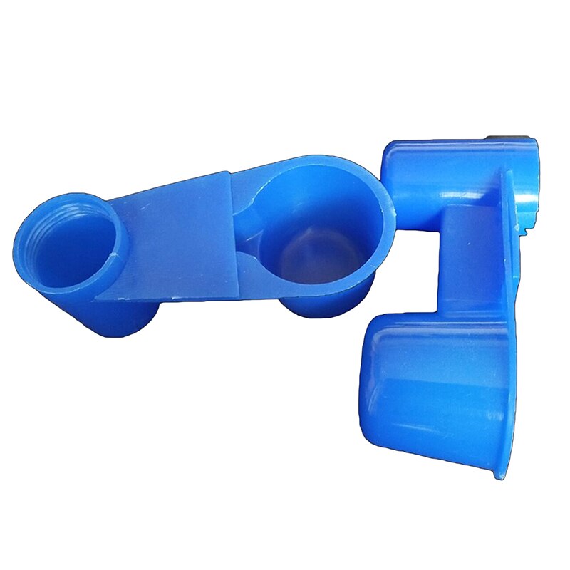 Plastic Pet Bird Drinker Feeder Water Bottle Cup Accessories Cat Chicken Pigeon Sink Automatic Feeder Parrot Pet Tools: Blue