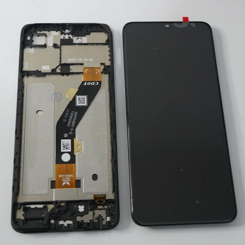Bf7 lcd para infinix tecno spark go 2023 display lcd tela de toque digitador assembléia com peças reposição quadro: Preto