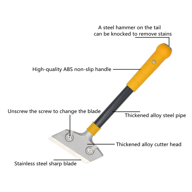 1 Pcs 30/60CM Floor Tile Cleaning Scraper Wall Brick Spatula Beauty Seam Tool Construction Tool Floor Tile Scraper Cleaning Tool