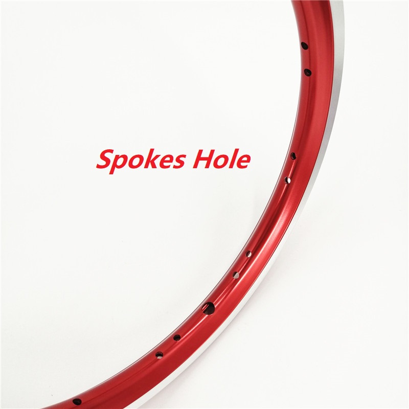 Litepro K-Fun 14 Inch Folding Bike Rims 14x1.5/1.75 Aluminum Alloy Double Wall Rim 20H Bya412 Bt410 Folding Bicycle Rims