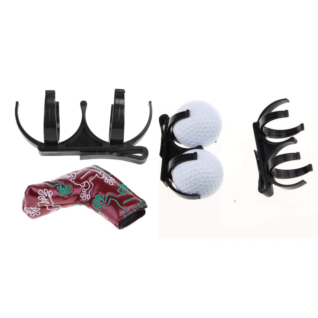 Golf Club Cover Kikker Patroon Blade Putter Head Protector & Golfbal Houder Waterdichte Club Driver Head Protector