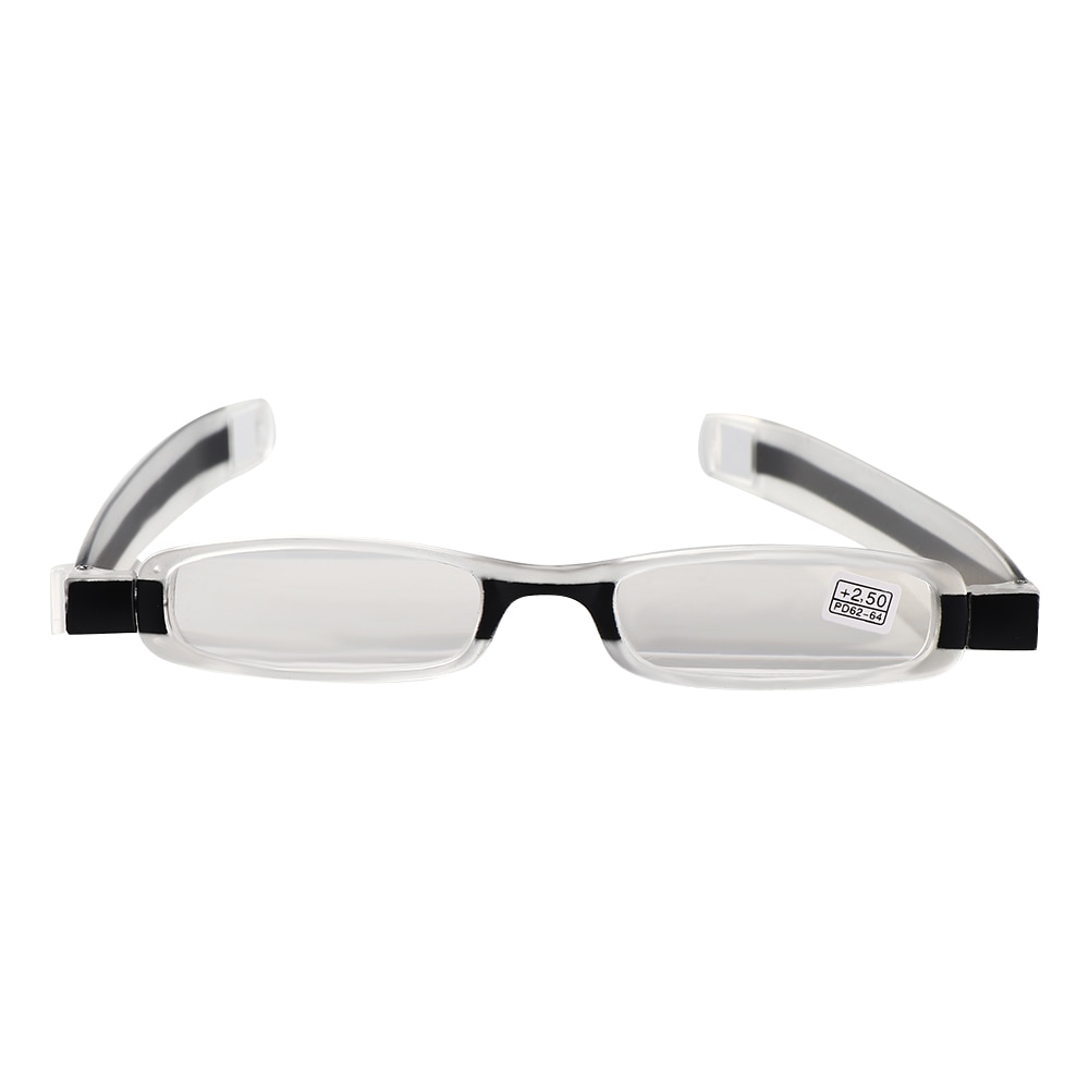 Verbeterde 360 Graden Rotatie Leesbril Ultraportability Mini Slim Folding Oogglasbril voor Oude Man Grootmoeder