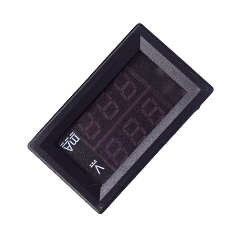 Am05-dc 0-100v 10a digital voltmeter amperemeter dobbelt display spændingsdetektor strømmåler panel amp volt måler 0.28 tommer rød rød
