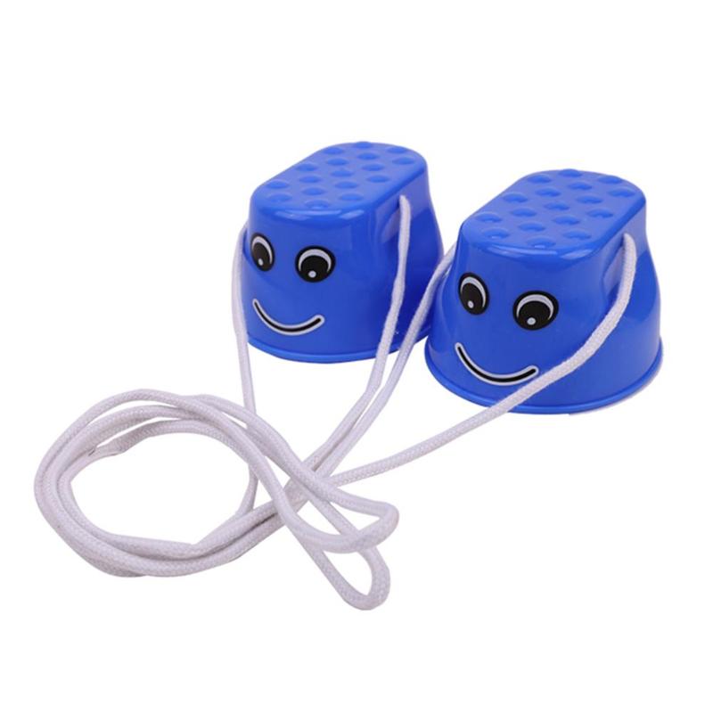 Échasses de saut épaisses en plastique pour enfants, 2 pièces/ensemble, chaussures d&#39;équilibre pour jeux de plein air, offre spéciale: Blue