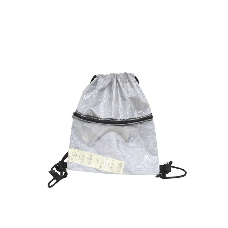 Cool Light Emitting Drawstring Minimalist Backpack Male PVC Shopping Bag Transparent Female
