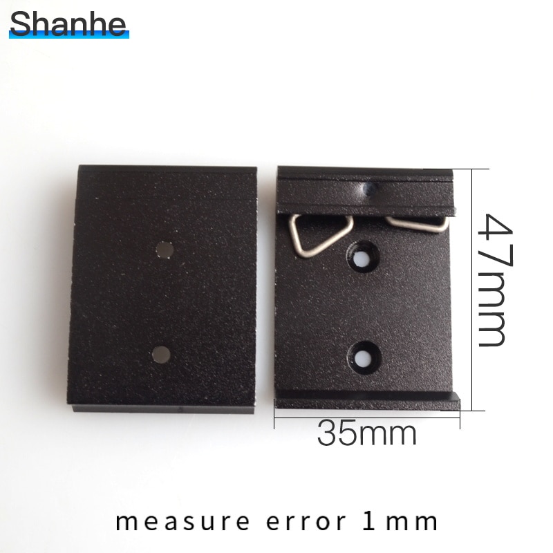 35mm Aluminum Din Rail Fixed Clamp Fasten Clip for Relay Mounting clamps