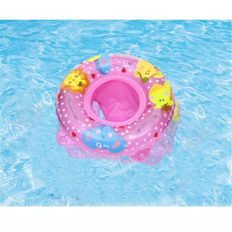 Double Handle Safety Baby Seat Float Swim Ring Inflatable Infant Kids Swimming Pool Rings Water Toys Swim Circle for Kids