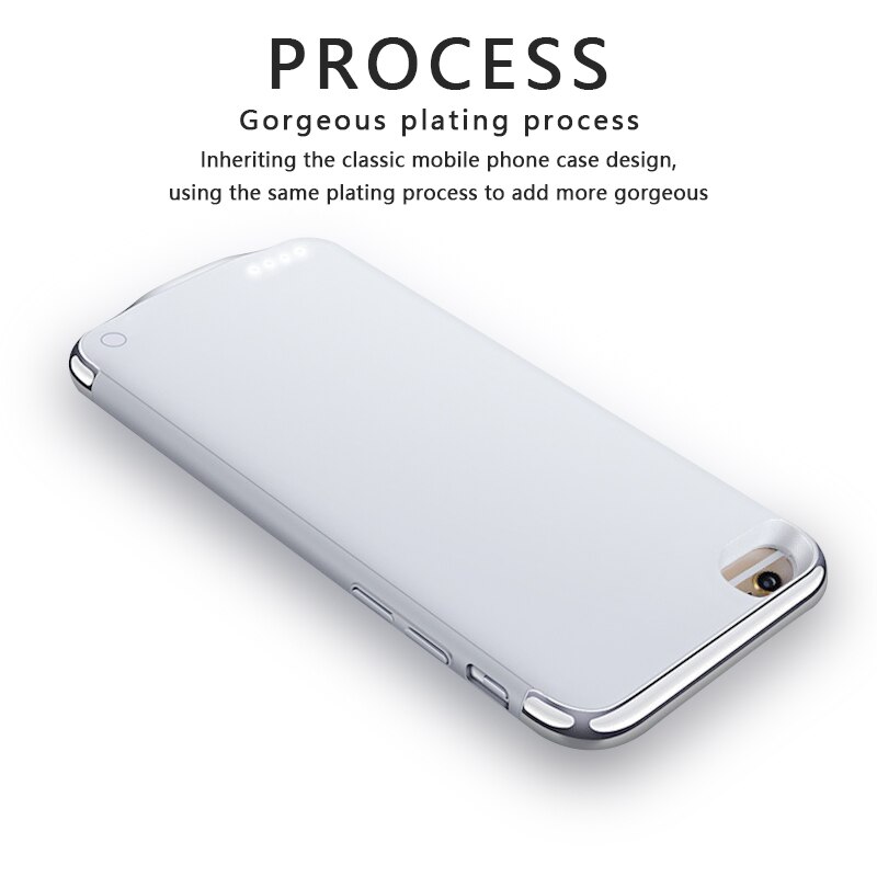 Slim Battery Charger Case For iphone 6 6s 7 8 Power Bank Case External Backup Charger Case For iphone 8 7 6 6s plus