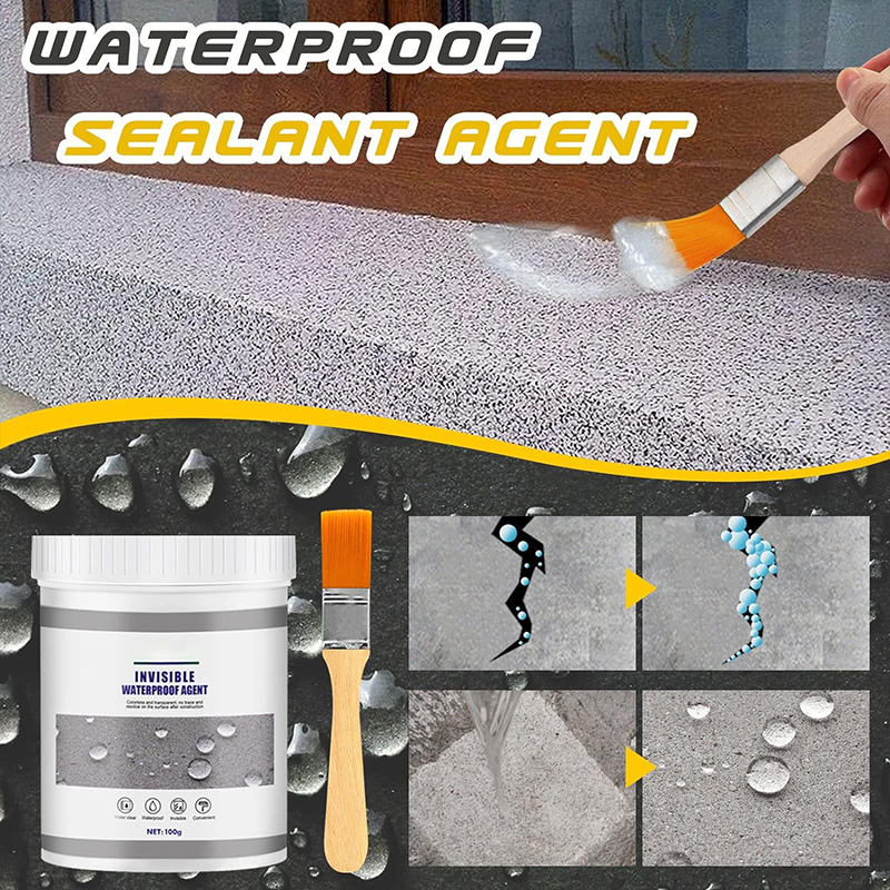 30-300g Water-resistant Sealant Invisible Waterproof Sealant Transparent Anti-leak Tool Strong Sealant Bathroom Roof Water Tool