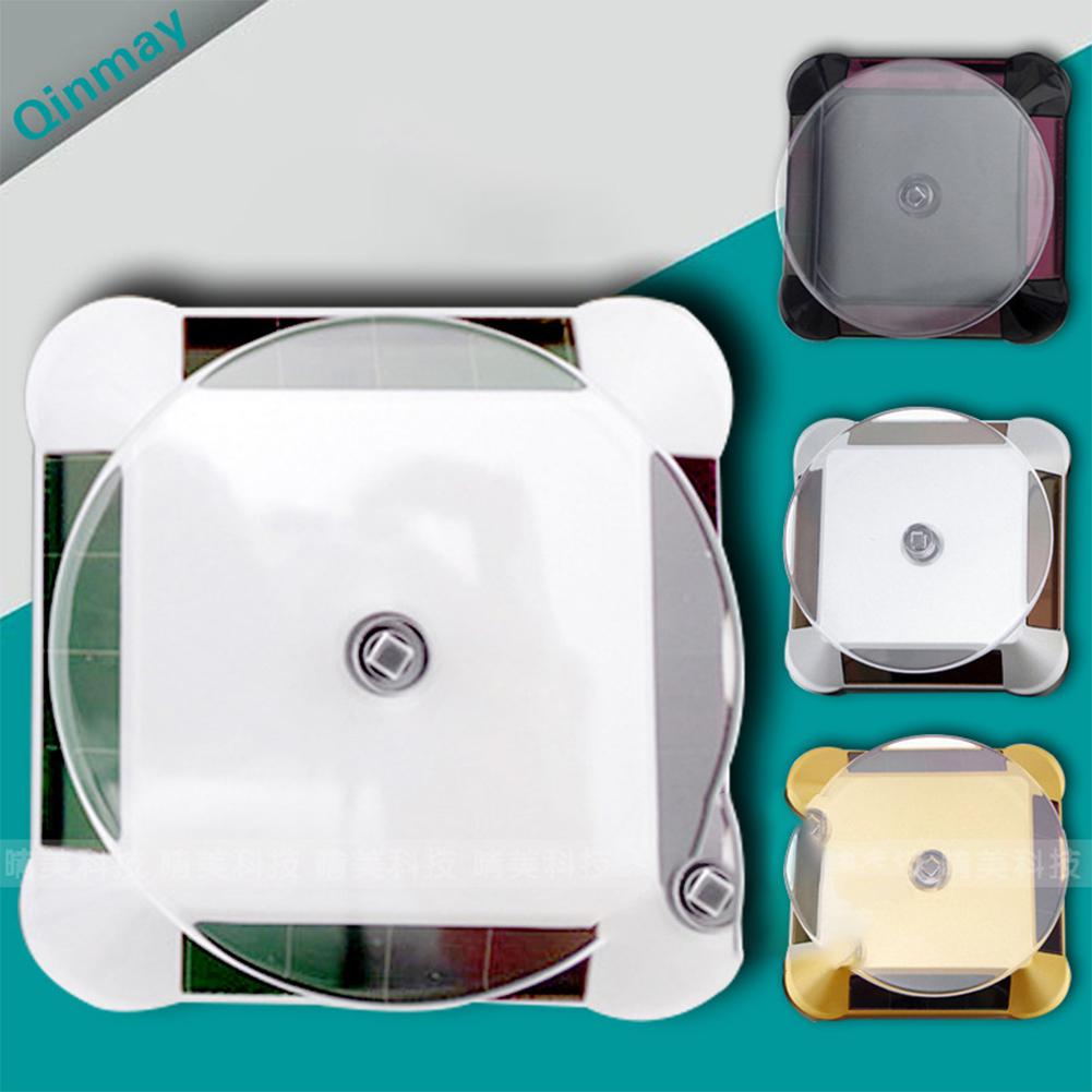 Solar Powered Rotary Display Stand Turn 360 Degree Adjustable Jewelry Holder Helps Catch Customer's Eyes