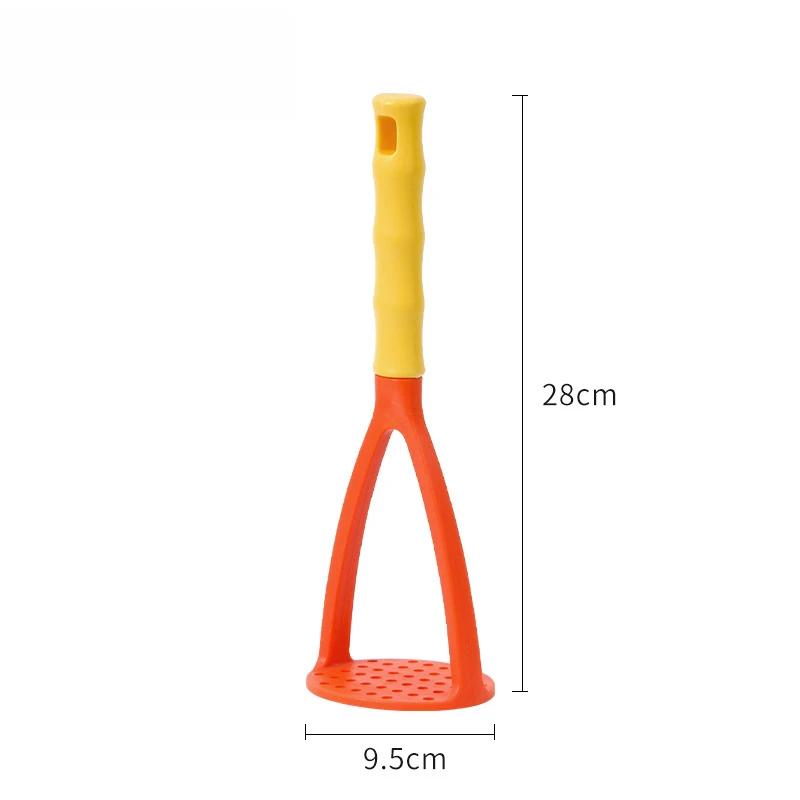 1 Pcs Kitchen PP Pressed Potato Masher Ricer Puree Juice Maker Potato Pusher Smooth Mashed Potatoes Crusher Fruit Tools Supplies: light green