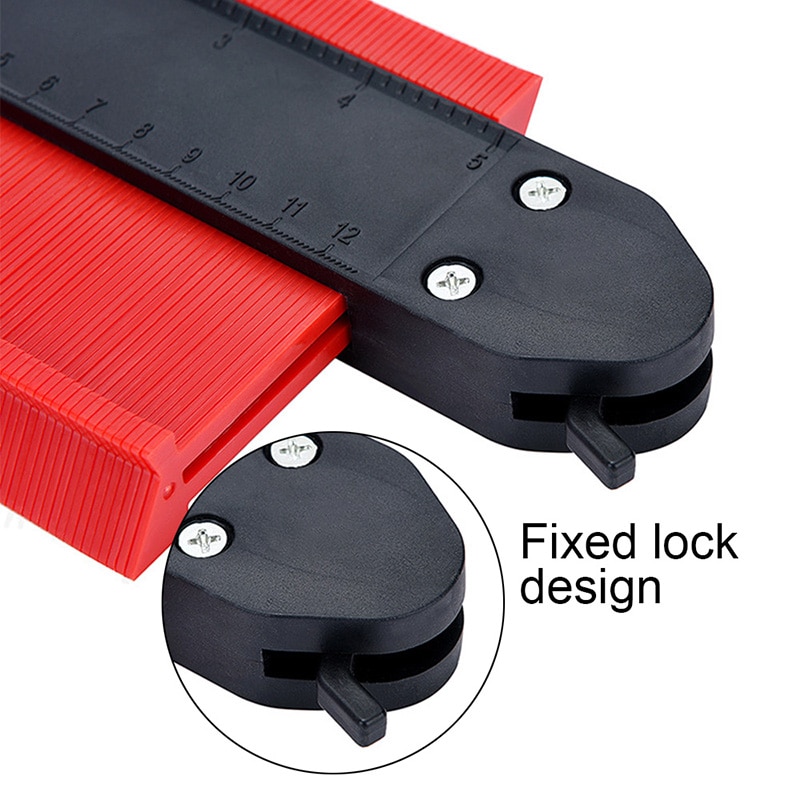 10 pouces Contour jauge profil copie jauge profil gabarit Guide marquage pour carrelage multifonctionnel bord forme copie outils de mesure