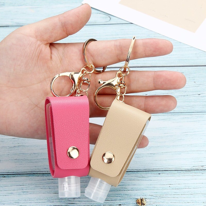 1PC Mini Empty Portable Hand Bottle Keychain Holder Reusable Bottle Hand Washing Gel Storage Bottle with Keychain