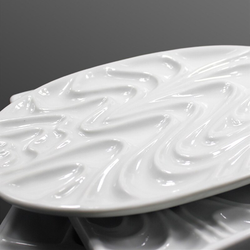 Ceramic artist watercolor palette rose-shaped gouache ceramic palette bone china flower-shaped paint painting supplies