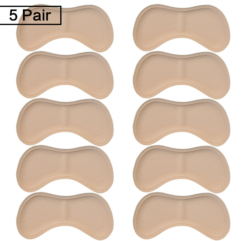 5Pairs Heel Insoles Patch Pain Relief Anti-wear Cushion Pads Feet Care Heel Protector Adhesive Back Sticker Shoes Insert Insole: Blue