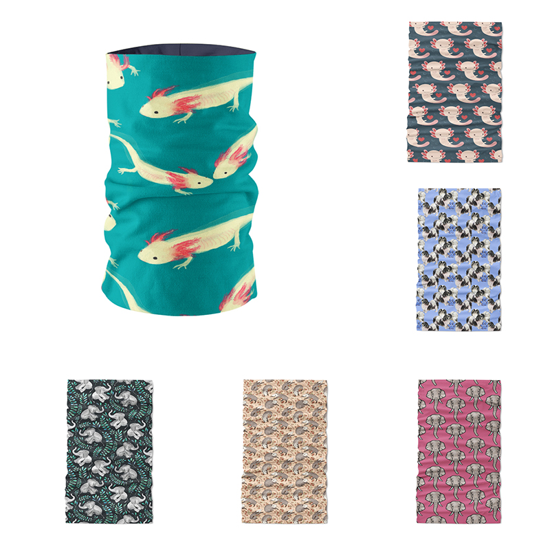 Cute Animal Print Headband Magic Bandana Microfiber Seamless Tubular hijab Neck Tube Scarf Mask Headwear Motorcycle kerchief