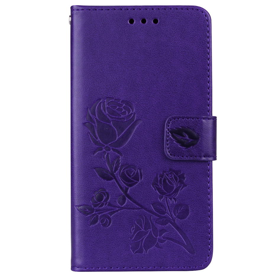 Cases For Xiaomi Redmi A4 Case Redmi 4A 4 A Luxury Leather Wallet Flip Cover Case for Xiaomi Redmi 4A fitted cases mobile parts: Purple