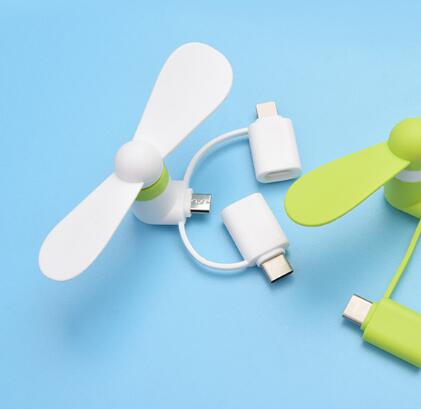 Mini ventilateur Portable Flexible, Micro USB, pour téléphone Portable universel, pour téléphone IOS et Android, OTG USB, été: 3in1