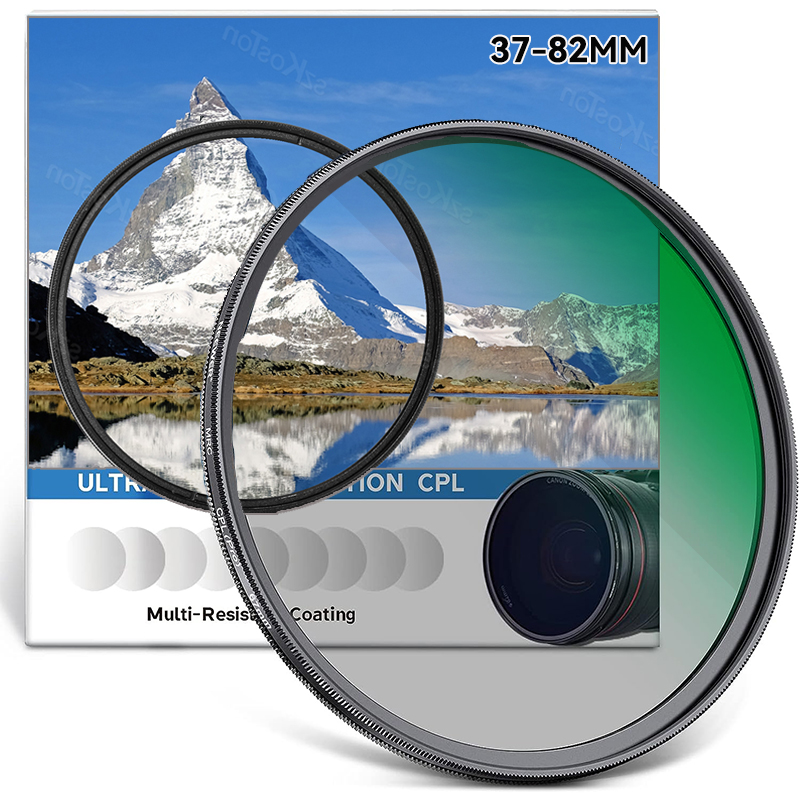 Filtre CPL optique Ultra mince, polariseur circulaire multicouche, filtre d'objectif d'appareil photo 37mm 49mm 52mm 58mm 67mm 72mm 77mm 82mm