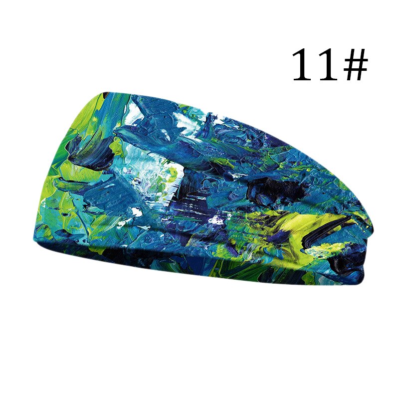 Breite Baumwolle strecken Frauen Stirnbänder Blumen- Drucke Elastische Haar Bands Für Frauen Headwrap Turban Headwear Mädchen Hairbands: 11