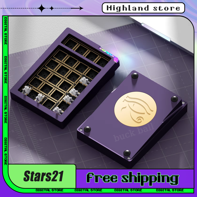 Weikav Stars21 Mechanical keyboard Kit 3Mode Wireless Bluetooth Keypad Kit Rgb Swap Keyboard Kit Aluminum Alloy Custom