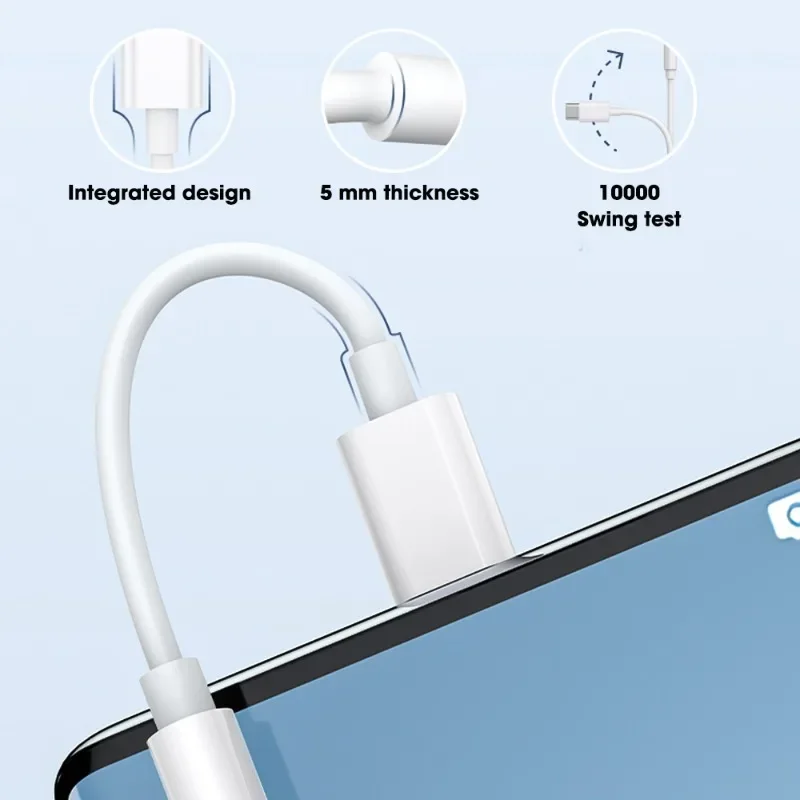 Para Iphone 15 Plus 15 Pro Max USB tipo C a conector de 3,5mm Cable de Audio adaptador auxiliar para auriculares para Iphone15 conector accesorios de teléfono