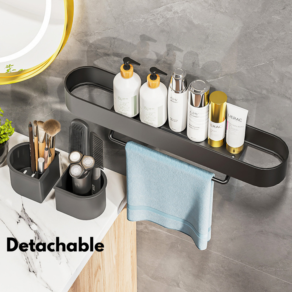 Étagère d'angle de salle de bain, sans perçage, pour cosmétiques, shampoing, douche, support de rangement, organisateur de toilette, accessoires de salle de bain