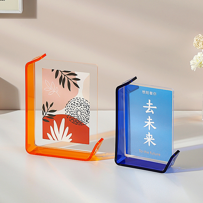 Acrylic L-Shaped Photo Frame, Desktop Display Ornaments, 6 Inch, 7 Inch Photo Frame, Home Decoration,