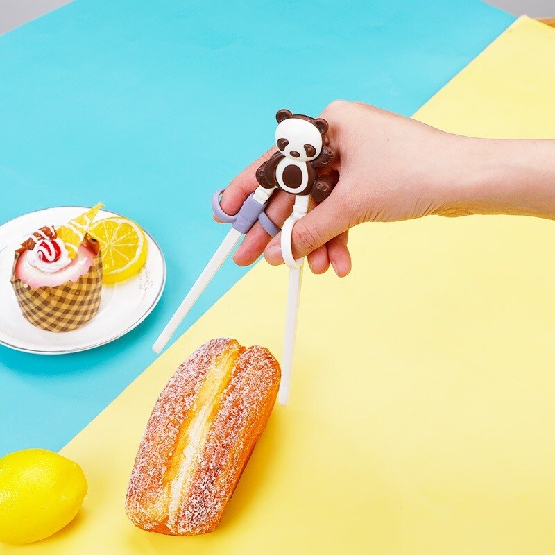 Cute Chopsticks for Kids Cartoon Learning ChopSticks Reusable Finger Positioning Training Chopsticks Children Tableware Set