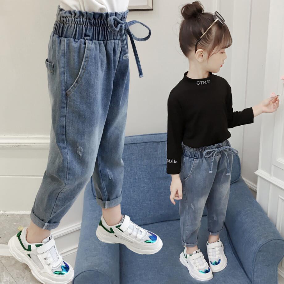 Jean imprimé pour fille, pantalon pour bébé, enfants de 3 4 5 6 7 8 9 10 ans, printemps automne