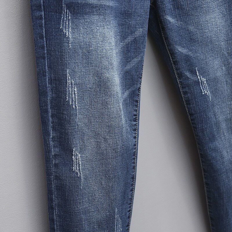 Jean maman grande taille pour femme, 100kg, ample, élastique, taille haute, Harem, Denim, automne et hiver
