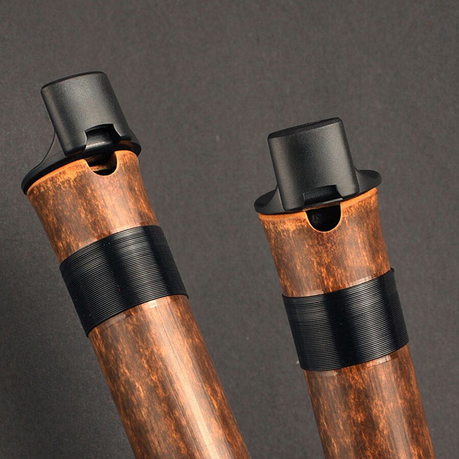 Kinesisk traditionel lodret bambusfløjte f nøgle 8 huller xiao kinesisk traditionelt musikinstrument håndlavet træblæseinstrument: G nøgle tilføj mundstykke