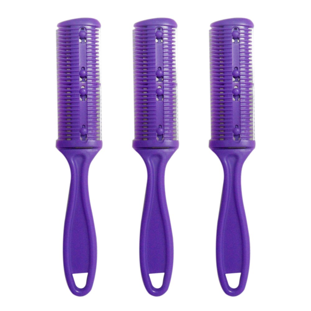 3Pcs Razor Comb Hair Cutter Comb Cutting Scissors Hair Thinning Comb Slim Haircuts Cutting Tool Razor Comb: 5