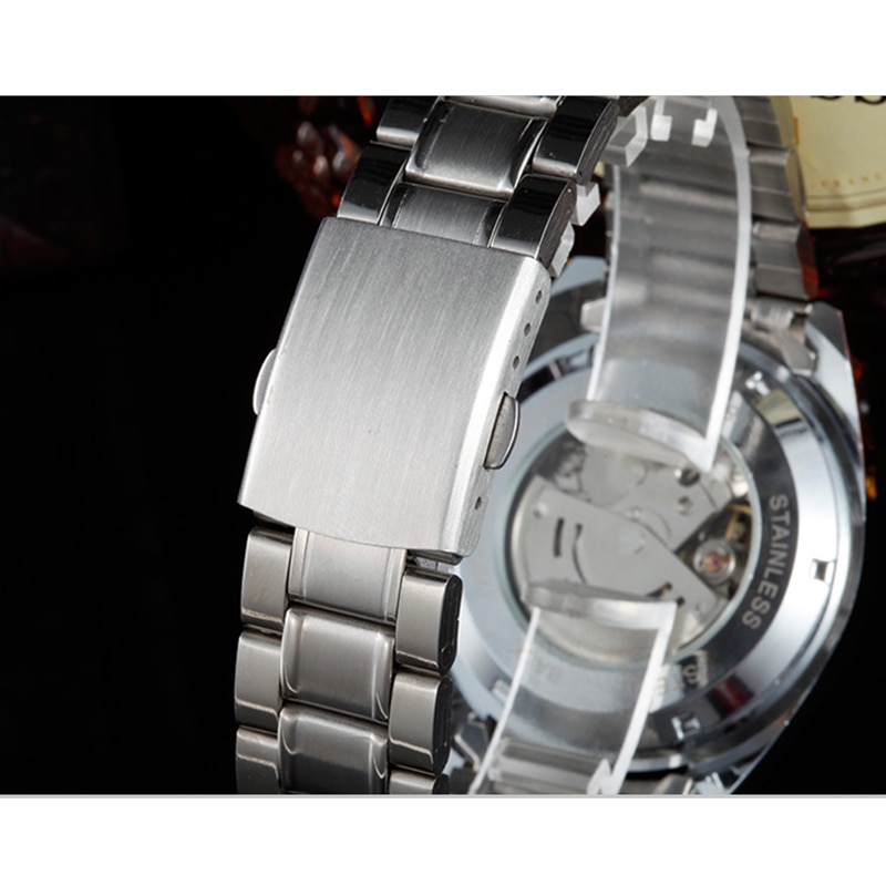 Top de luxe hommes automatique montres mécaniques en acier inoxydable homme d'affaires montre homme horloge montre-bracelet