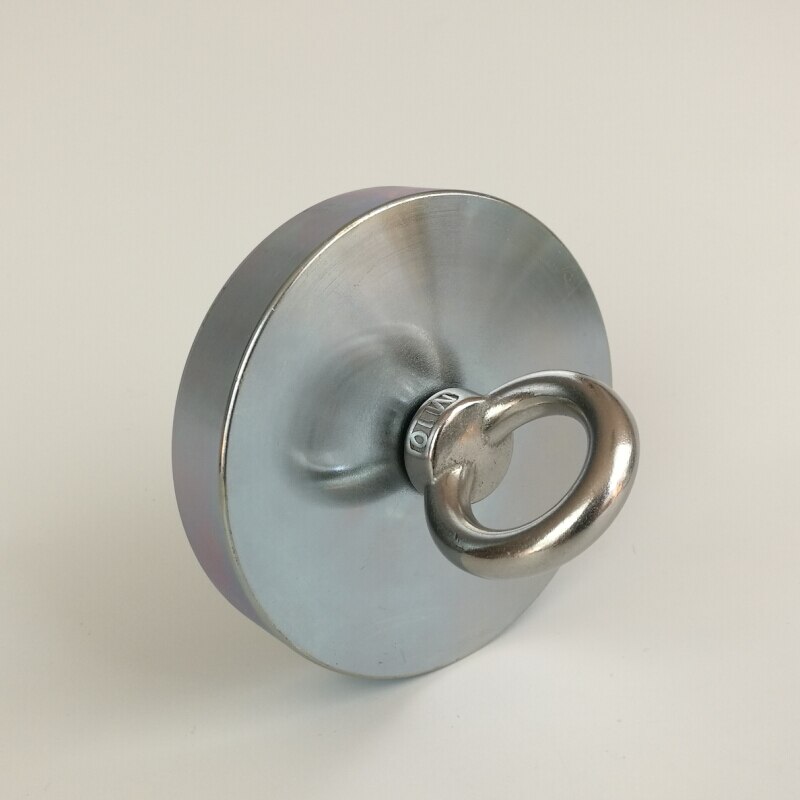 200-600Kg Magneet Sterke N52 Neodymium Permanente Magneet Vissen Magneten met Ring Super Imanes Magnetische Materiaal Base
