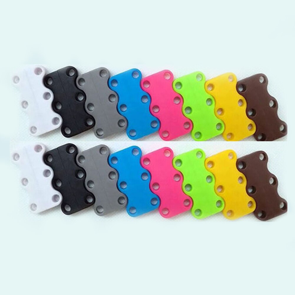 Lacets magnétiques 10 couleurs, 12 pièces/24 pièces, lacets de Sport sans cravate, avec fermeture magnétique