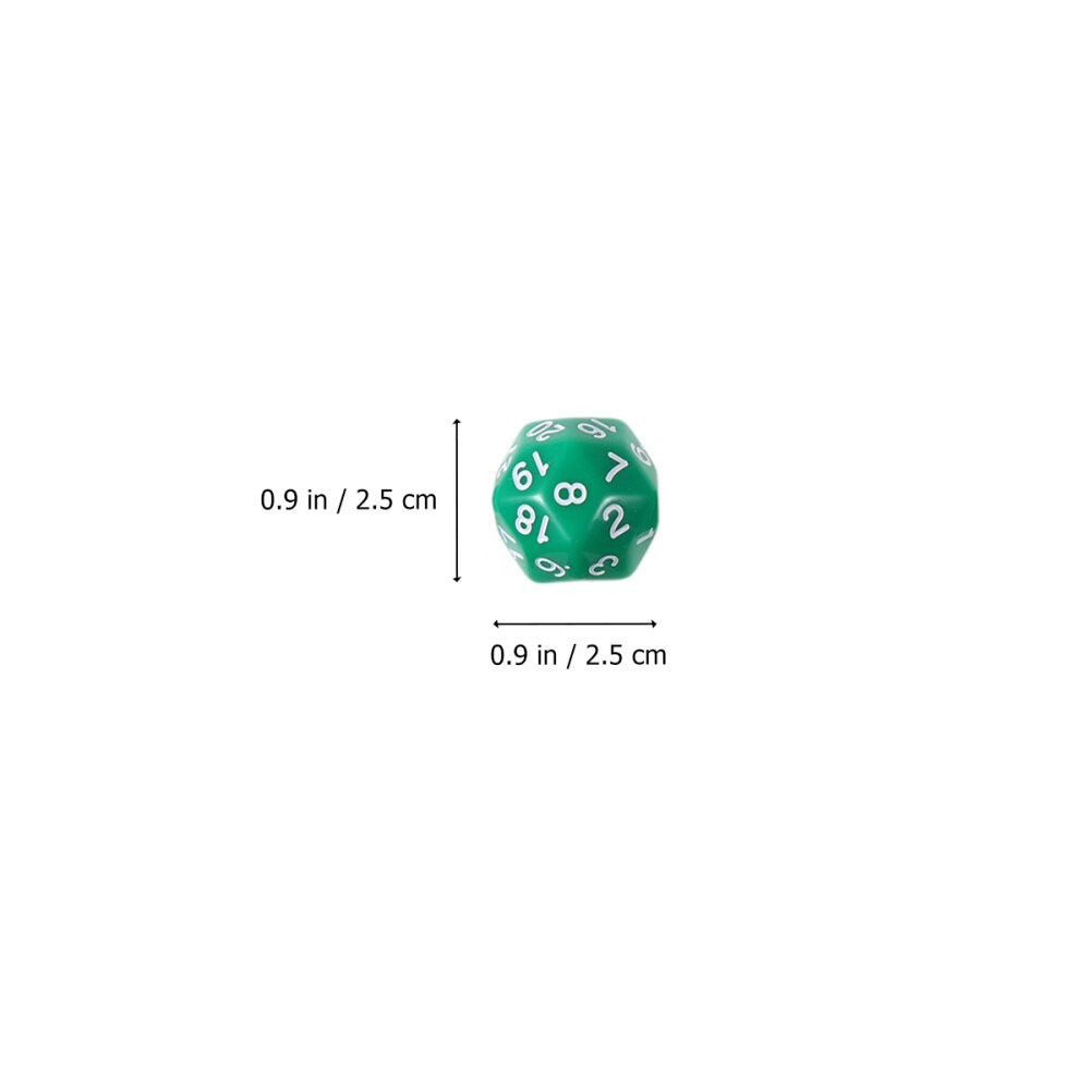 1 set van /10 stuks acryl polyhedron dobbelstenen, getallen dobbelstenen, veelzijdige entertainment dobbelstenen voor thuis, bar, bordspellen (zwart)
