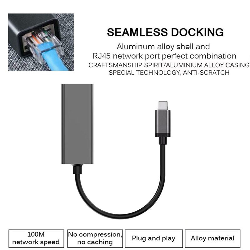 LAN Ethernet Adapter for Fire TV 3 or Stick GEN 2 USB2.0 to RJ45 10/100 Mbps Ethernet Adapter