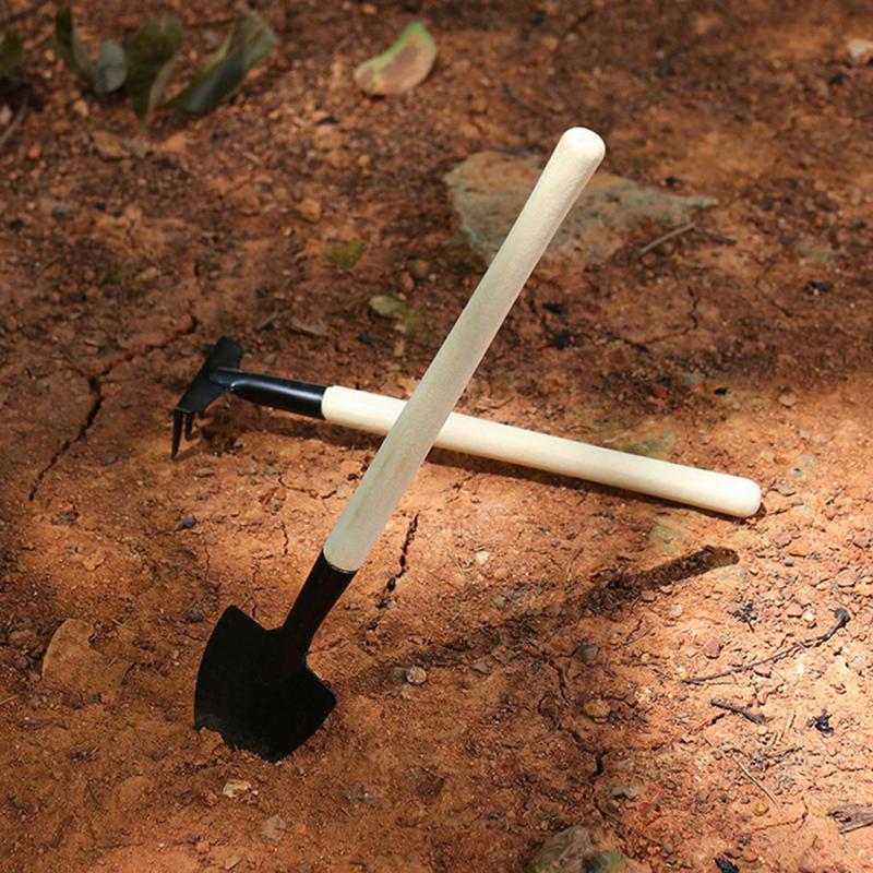 3Pcs/set Mini Shovel Rake Set Shovel For Plants Bonsai Tools Garden Mini Hand Tools Miniature Planting Set Wooden Handle Spade