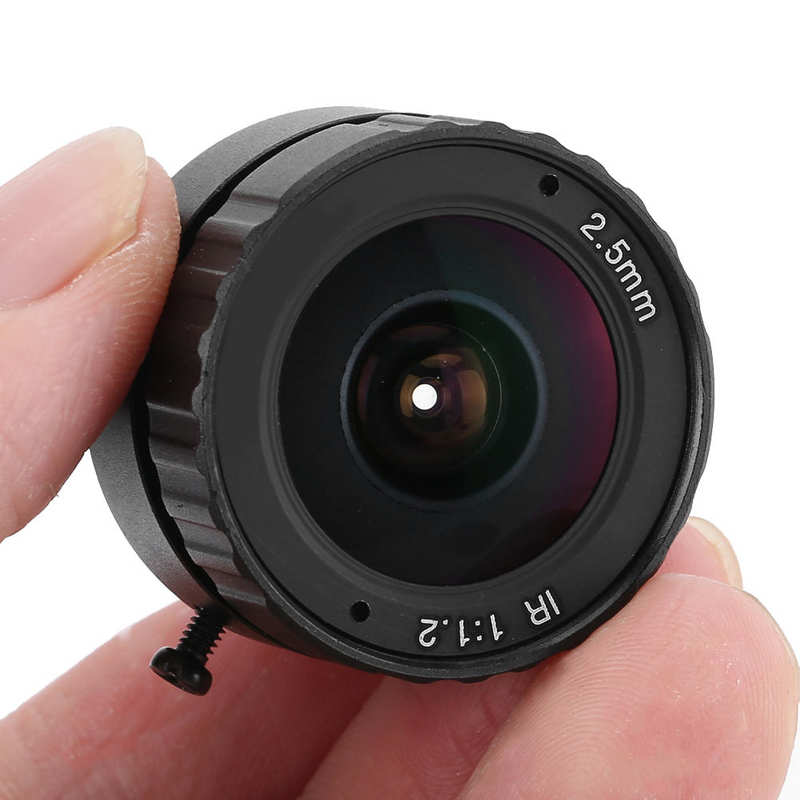 2.5mm CS CCTV Fixed Lens 3MP Mount for CCTV DSLR Removable Hood Fixed-Non-Zoom Lens