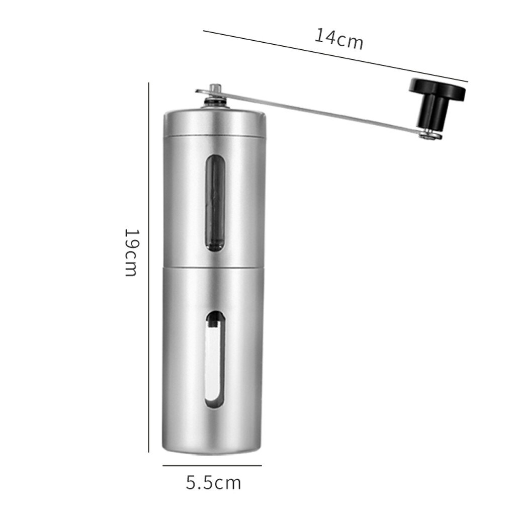Portable Coffee Grinder Stainless Steel Adjustable Handheld Coffee Grinder Cocoa Bean Mill Manual Coffee Grinder#0826g30