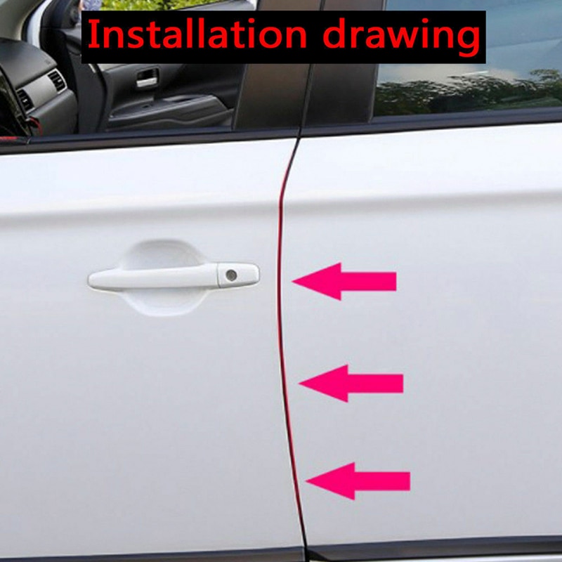 1pc 2cm*3m Universal Clear Car Door Anti-Collision Strip Bumper Hood Edge Guard Paints Protection Film Sticker