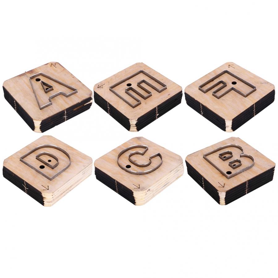 Hole Punching Capital Letter Leather Crafts Punching Tools Hole Puncher DIY Cutting Dies Mould Desktop Punching