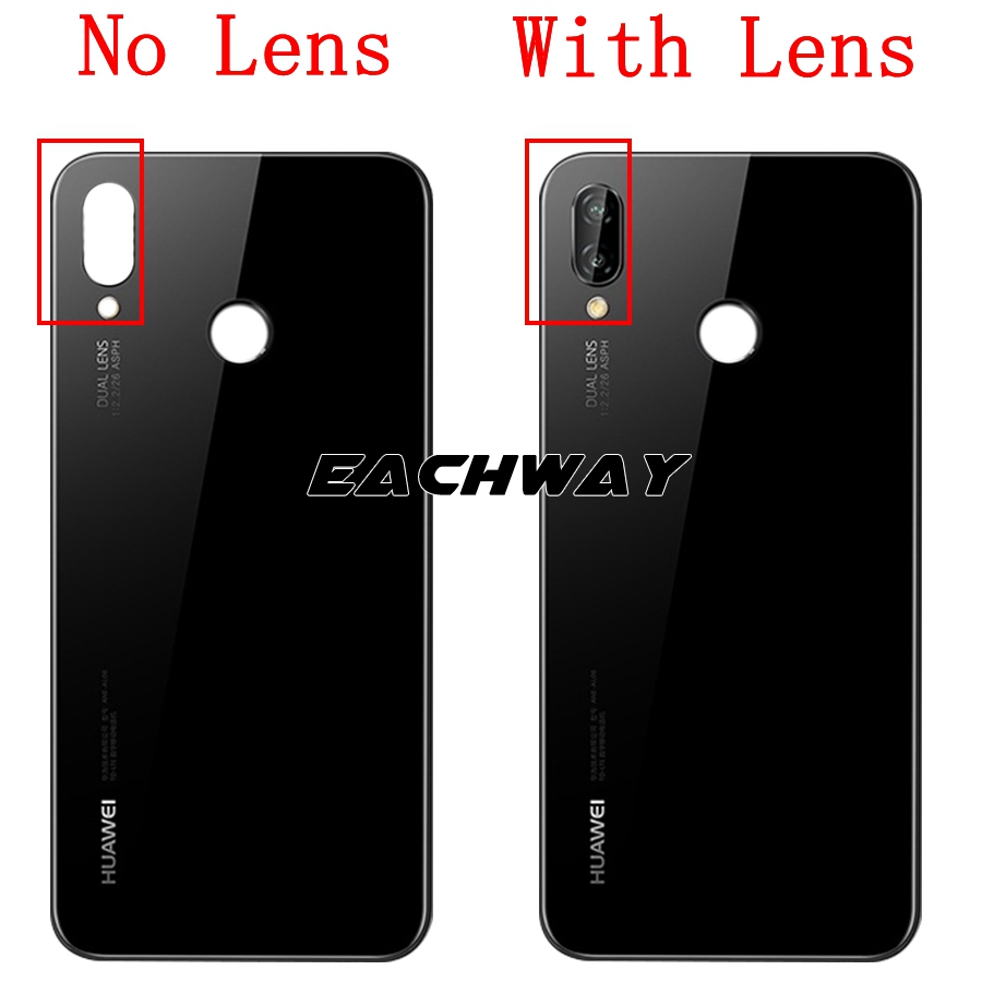 for Huawei P20 Lite Back Glass Battery Cover With Camera Lens for Huawei P20 Lite Battery Cover Nova 3e Rear Door Housing Case