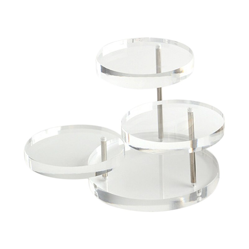 Sieraden Organizer Sieraden Display Stand Clear 3 Lade Acryl Oorbel Armband Ketting Display Stand Plank TN99