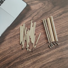 Ensemble de 17 clés Kalimba, bricolage, Tines, Original, vierge, clavier, pouce, accessoires pour Piano, pièces de rechange